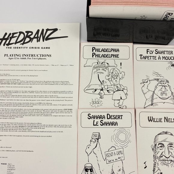 Hedbanz vintage party board game, 1991 version, incomplete, one band missing - Picture 5 of 7